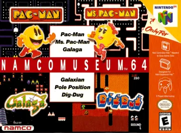 Namco Museum 64 (USA) box cover front